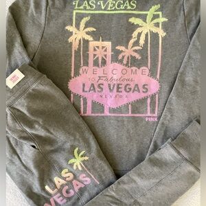 Victoria’s Secret PINK BLING Las Vegas Hoodie Jacket L Jogger Pants M NWT